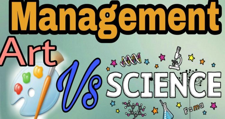 Is Management An Art Or Science Essay